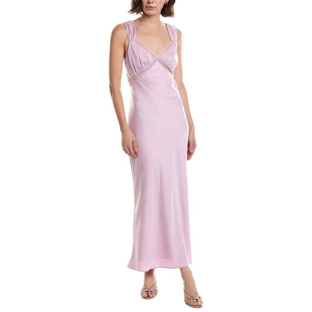 Nia Womens  Rosario Maxi Dress, Pink